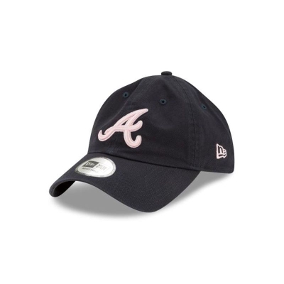 Sapca New Era Atlanta Braves MLB Logo Casual Classic Adjustable - Albastri